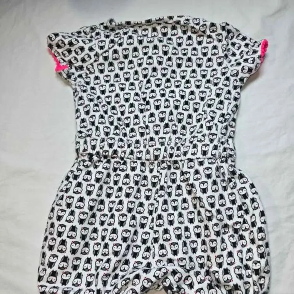 Child of Mine by carters hot pink, black and white baby girl outfit Owls